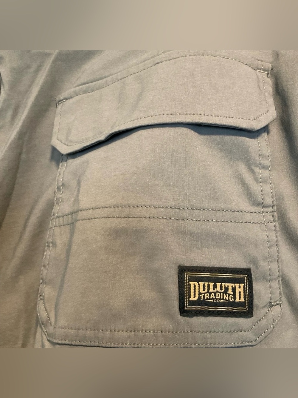 Duluth Trading Men's Sz 44x32 DuluthFlex DOTF Relaxed Fit Cargo Gray Pants NWT - Picture 7 of 9